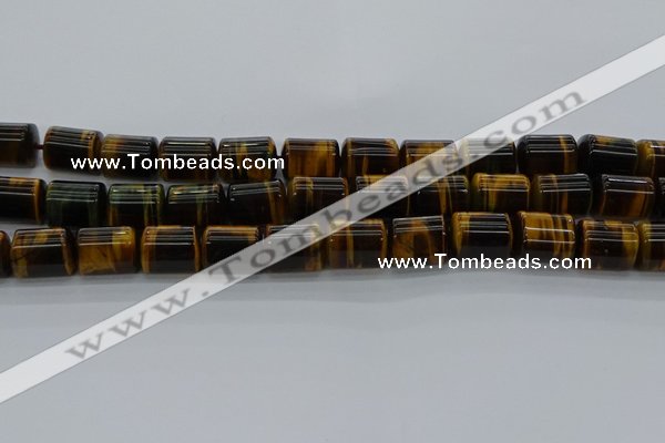 CTB541 15.5 inches 10*13mm triangle yellow tiger eye beads wholesale