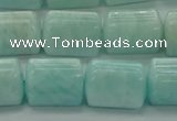 CTB546 15.5 inches 10*13mm triangle amazonite beads wholesale