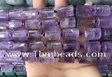 CTB617 15.5 inches 11*16mm - 12*18mm faceted tube ametrine beads