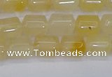 CTB701 15.5 inches 6*8mm tube yellow jade beads wholesale