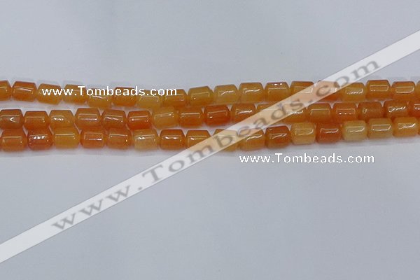 CTB703 15.5 inches 6*8mm tube pink aventurine beads wholesale