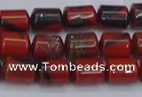 CTB708 15.5 inches 6*8mm tube red jasper beads wholesale