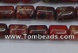 CTB710 15.5 inches 6*8mm tube poppy jasper beads wholesale