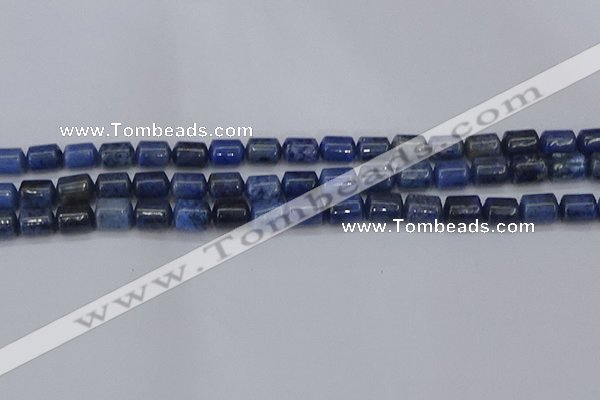 CTB716 15.5 inches 6*8mm tube blue dumortierite beads wholesale