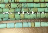 CTB802 15.5 inches 1mm tube turquoise beads wholesale