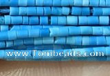 CTB803 15.5 inches 1mm tube turquoise beads wholesale