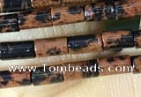 CTB817 15.5 inches 2*4mm tube mahogany obsidian beads wholesale