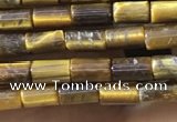 CTB823 15.5 inches 2*4mm tube yellow tiger eye beads wholesale