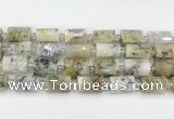 CTB870 13*25mm - 14*19mm faceted tube gemstone beads