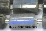 CTB910 15 inches 10*16mm faceted tube labradorite beads