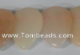 CTD02 Top drilled 22*30mm flat teardrop pink aventurine beads
