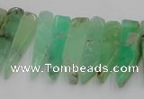 CTD1200 Top drilled 6*15mm - 7*40mm sticks Australia chrysoprase beads