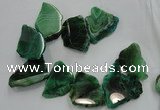 CTD1503 Top drilled 20*40mm - 25*50mm freeform agate slab beads