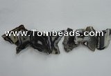 CTD1509 Top drilled 30*45mm - 40*55mm freeform agate slab beads