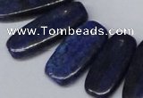 CTD1581 Top drilled 10*20mm - 12*35mm freeform lapis lzuli beads