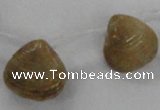 CTD1585 Top drilled 13*15mm - 18*20mm freeform shell fossil beads