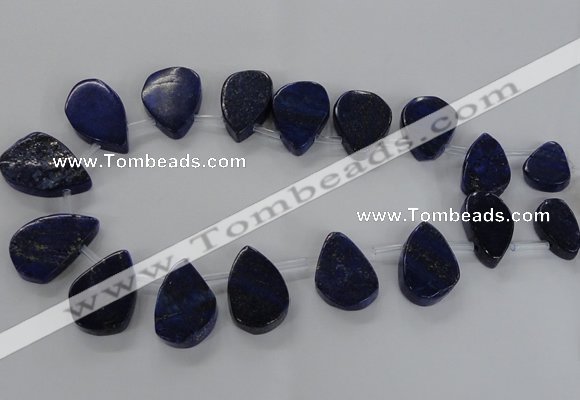 CTD1587 Top drilled 15*20mm - 25*35mm freeform lapis lazuli beads