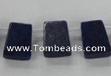 CTD1589 Top drilled 13*18mm trapezoid lapis lazuli gemstone beads