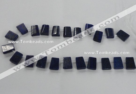 CTD1589 Top drilled 13*18mm trapezoid lapis lazuli gemstone beads