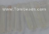 CTD1620 Top drilled 5*25mm - 6*45mm sticks white crystal beads