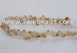 CTD1644 Top drilled 10*14mm - 10*18mm faceted nuggets citrine beads