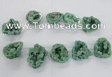 CTD1685 Top drilled 15*25mm - 30*35mm nuggets druzy agate beads