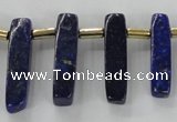 CTD1923 Top drilled 6*20mm - 8*45mm sticks lapis lazuli beads