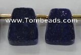 CTD1925 Top drilled 20*25mm - 22*28mm trapezoid lapis lazuli beads