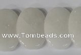 CTD20 Top drilled 20*30mm oval white stone beads wholesale