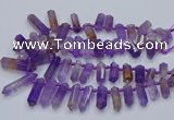 CTD2110 Top drilled 10*25mm - 12*45mm sticks ametrine beads