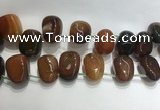 CTD2130 Top drilled 15*25mm - 18*25mm freeform agate beads