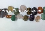 CTD2153 Top drilled 15*25mm - 18*25mm freeform mixed gemstone beads