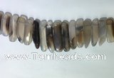 CTD2160 Top drilled 8*20mm - 10*40mm sticks agate gemstone beads