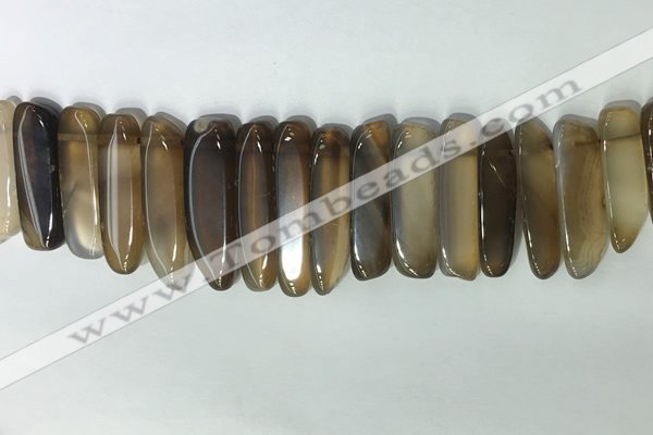 CTD2161 Top drilled 8*20mm - 10*40mm sticks agate gemstone beads