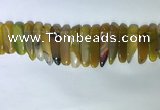 CTD2164 Top drilled 8*20mm - 10*40mm sticks agate gemstone beads