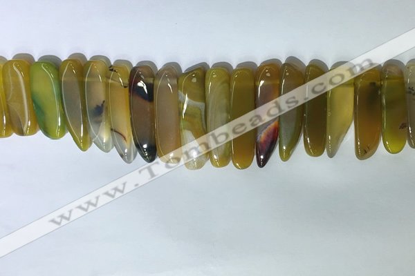 CTD2164 Top drilled 8*20mm - 10*40mm sticks agate gemstone beads