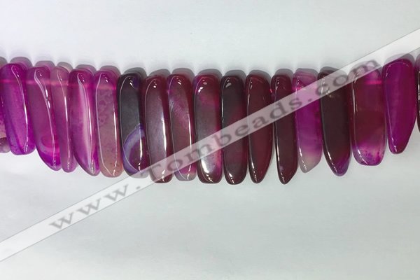 CTD2165 Top drilled 8*20mm - 10*40mm sticks agate gemstone beads