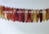 CTD2166 Top drilled 8*20mm - 10*40mm sticks agate gemstone beads