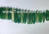 CTD2169 Top drilled 8*20mm - 10*40mm sticks agate gemstone beads