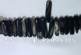 CTD2172 Top drilled 8*20mm - 10*40mm sticks agate gemstone beads