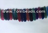 CTD2175 Top drilled 8*20mm - 10*40mm sticks agate gemstone beads