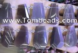 CTD2336 Top drilled 16*18mm - 20*30mm faceted freeform moonstone beads