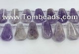 CTD2338 Top drilled 16*18mm - 20*30mm freeform lavender amethyst beads