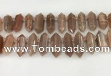 CTD2394 Top drilled 13*30mm - 14*42mm sticks moonstone beads