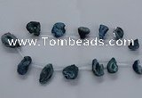 CTD2504 Top drilled 15*20mm - 25*35mm freeform druzy agate beads