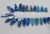 CTD2513 Top drilled 15*25mm - 16*50mm sticks agate gemstone beads