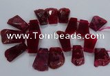 CTD2558 Top drilled 20*35mm - 30*45mm freeform agate gemstone beads