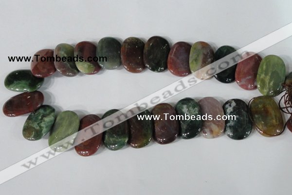 CTD26 Top drilled 20*30mm oval Indian agate beads wholesale