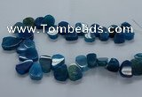 CTD2604 Top drilled 13*18mm - 23*33mm freeform agate beads