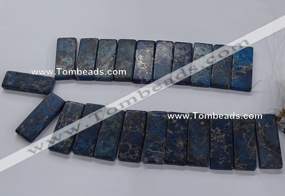 CTD2663 Top drilled 18*45mm - 20*48mm rectangle sea sediment jasper beads